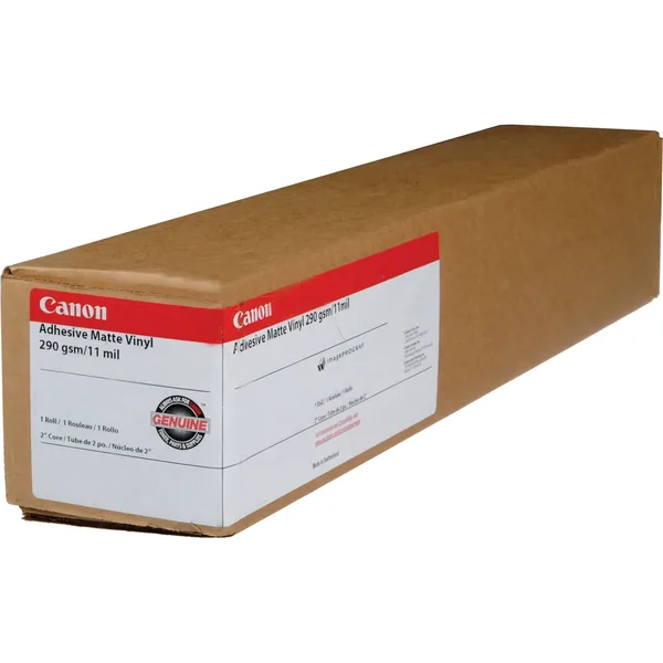 Canon Adhesive Matte Vinyl (White, 36″ x 60′ Roll)