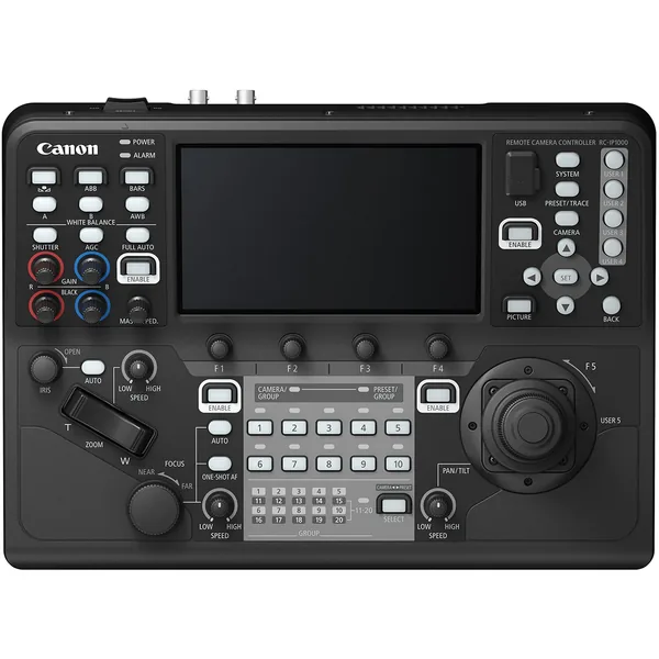 Canon CR-N350 4K NDI PTZ 3-Camera Kit with RC-IP1000 Controller (Satin Black)