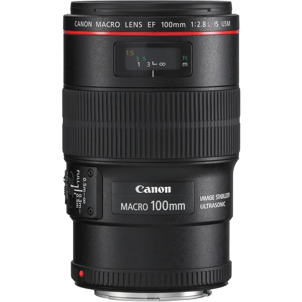 Canon EF 100mm f/2.8L Macro IS USM Lens (Refurbished)