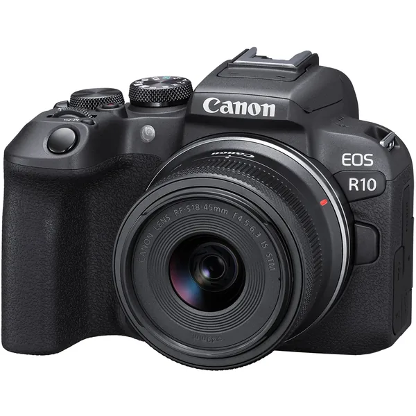 Canon EOS R10 Mirrorless Camera with 18-45mm Lens and Essentials+ Kit