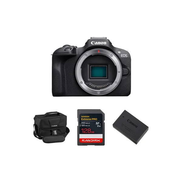 Canon EOS R100 Mirrorless Camera with Essentials+ Kit