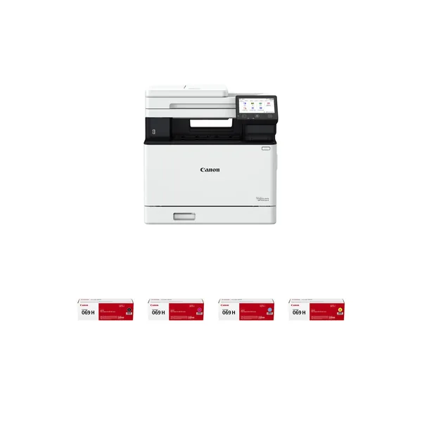 Canon imageCLASS MF753Cdw II Multifunction Wireless Color Laser Printer with Four 069 High-Capacity Toner Cartridges Kit