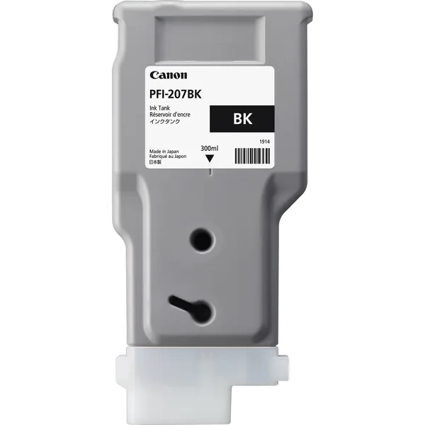 Cartucho de tinta negra Canon PFI-207BK (300 ml)