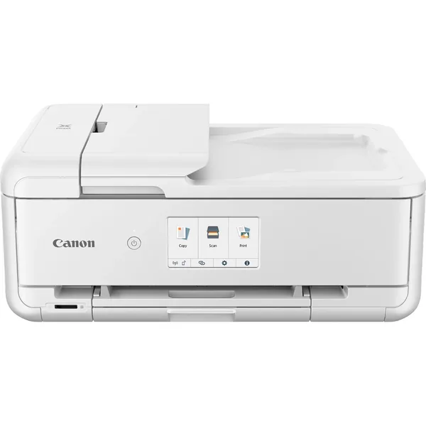 Canon Pixma TS9521Ca Wireless All-in-One Inkjet Printer (White) with PGI-280 XL / CLI-281 4-Color Ink Tank Combo Pack and 4 x 6″ Photo Paper Kit