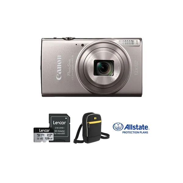 Canon PowerShot ELPH 360 Camera with Accessories Kit (Silver)