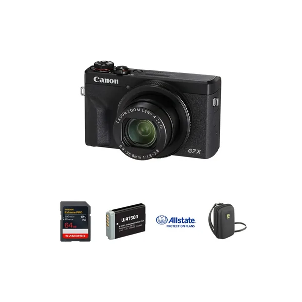 Canon PowerShot G7 X Mark III Digital Camera Deluxe Kit (Black)