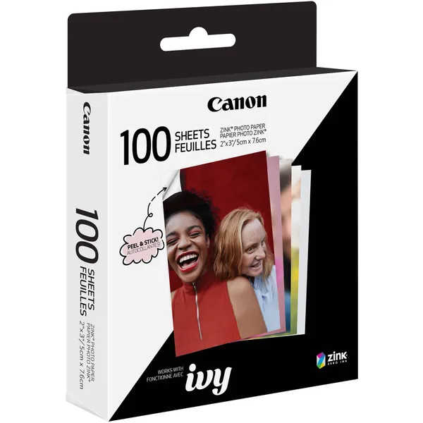 Canon ZINK 2 x 3″ Photo Sticker Paper Pack (100 Sheets)