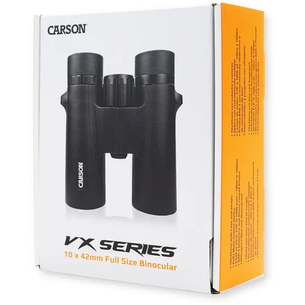 Binoculares impermeables de tamaño completo Carson serie 10×42 VX