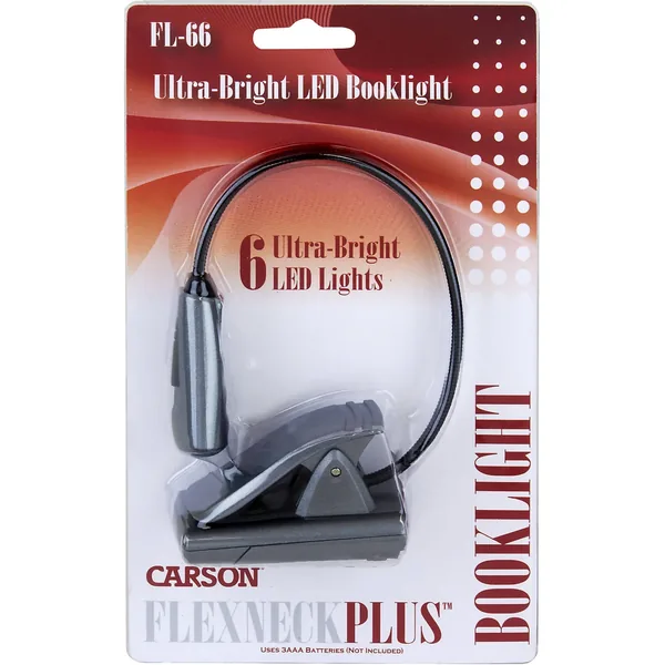 Luz de libro Carson Flexneck Plus de 6 LED (paquete de 3)