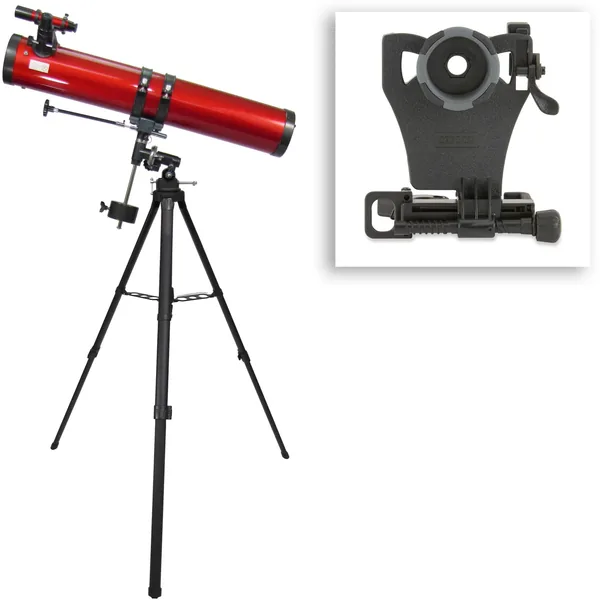Telescopio Carson RP-300SP Red Planet 114 mm f/8 con ecualizador reflector