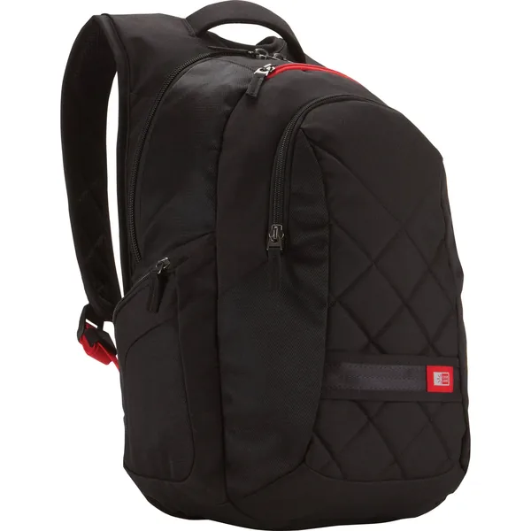 Mochila para portátil Case Logic de 16″ (negra con correas rojas)