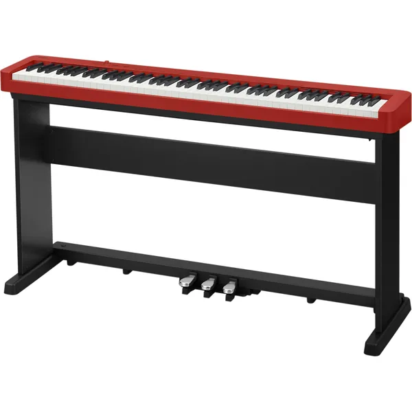 Casio CDP-S160 Piano digital portátil de cuerpo delgado de 88 teclas (rojo)