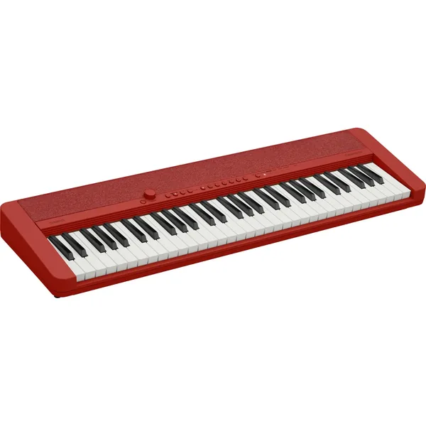 Casio CT-S1 Teclado portátil sensible al tacto de 61 teclas (rojo)