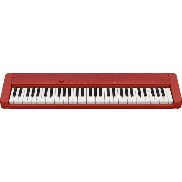 Casio CT-S1 Teclado portátil sensible al tacto de 61 teclas (rojo)