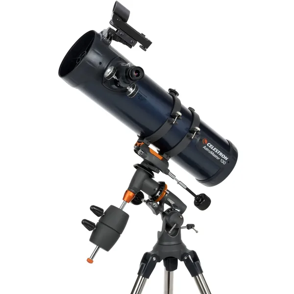 Celestron AstroMaster 130EQ 130 mm f/5 Telescopio reflector y kit de filtro solar EclipSmart