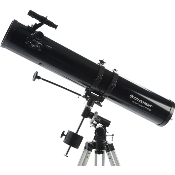 Celestron PowerSeeker 114EQ 114 mm f/8 Telescopio reflector y kit de filtro solar EclipSmart