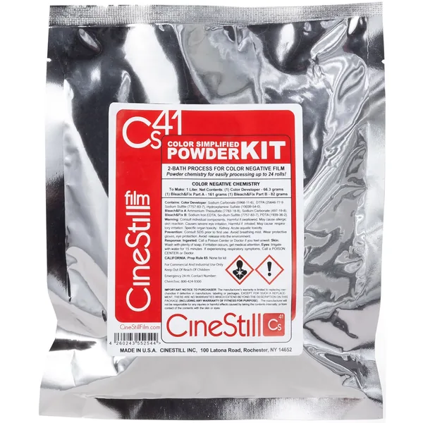Kit de revelado en polvo CineStill Film Cs41 para película en color C-41