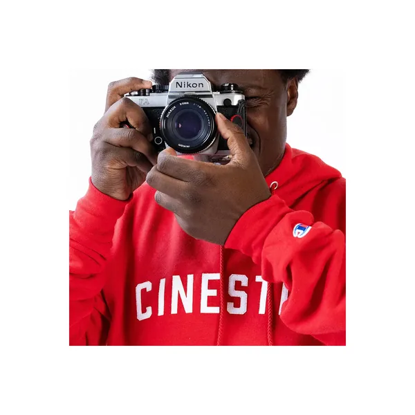 Sudadera con capucha CineStill Film Heritage Champion (XL, Rojo)
