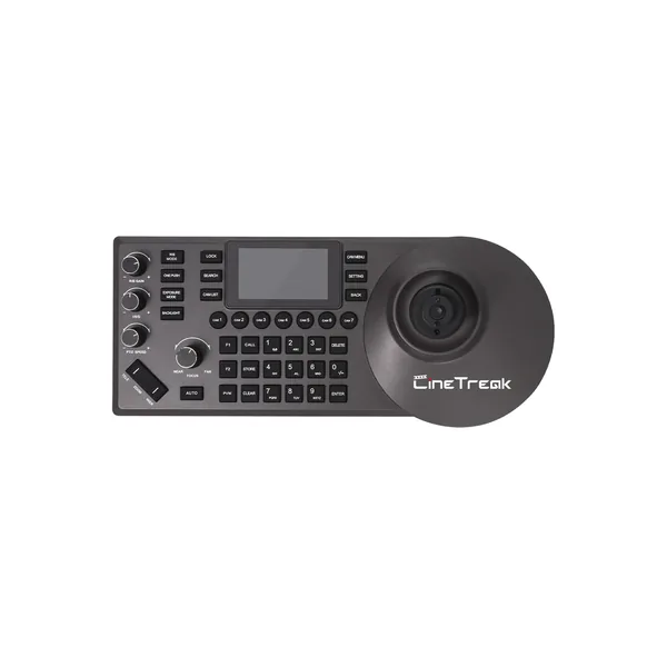 Controlador remoto NDI PTZ multifuncional CineTreak CT-CR02 con vista previa NDI HX y control de joystick