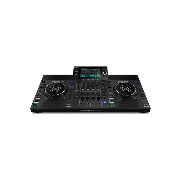 Denon DJ SC LIVE 4 Sistema de DJ independiente de 4 decks con pantalla táctil de 7″, parlantes incorporados y Wi-Fi (negro)