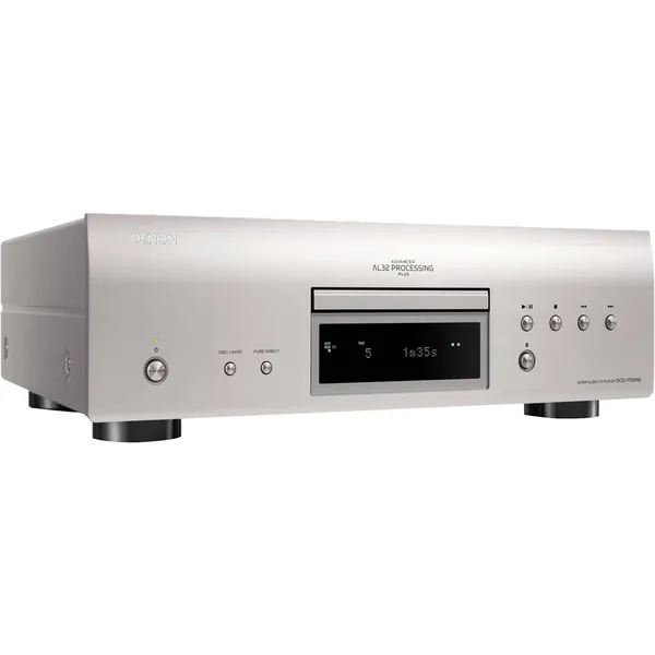 Denon DCD-1700NE Super Audio Reproductor de CD con procesamiento AL32 Plus (Plata)