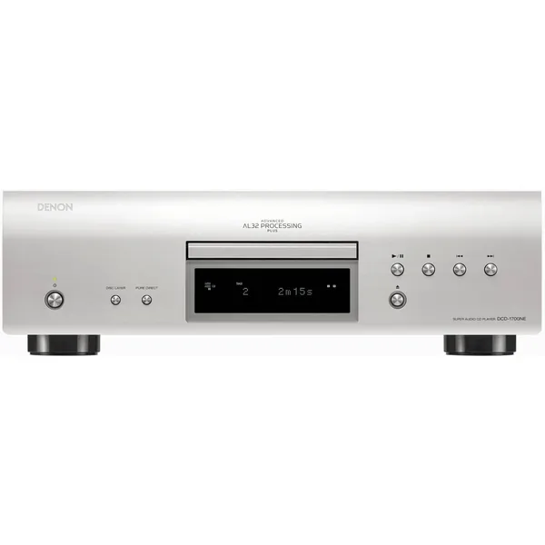 Denon DCD-1700NE Super Audio Reproductor de CD con procesamiento AL32 Plus (Plata)