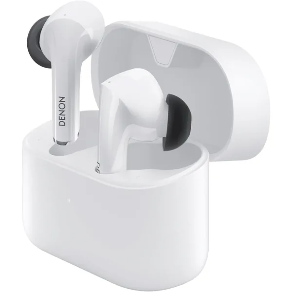 Audífonos inalámbricos verdaderos con cancelación de ruido Denon (blanco)