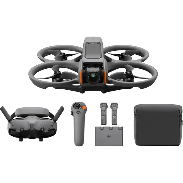 Drone DJI Avata 2 FPV con combo Fly More de 3 baterías y paquete de accesorios