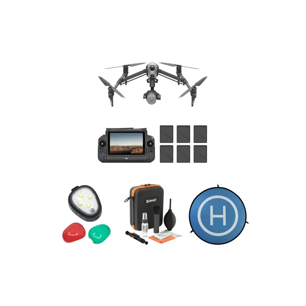 Drone DJI Inspire 3 con kit de accesorios esenciales