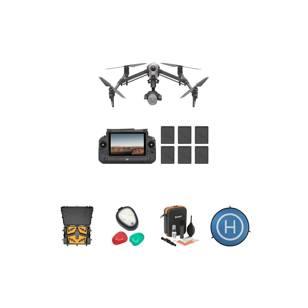 Drone DJI Inspire 3 con estuche rígido y kit de accesorios