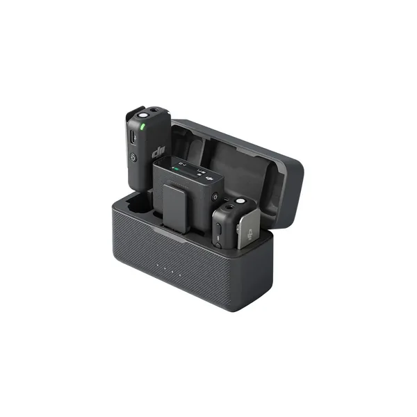 DJI Mic Sistema/grabador inalámbrico digital compacto con transmisor dual para cámara y teléfono inteligente (2,4 GHz)