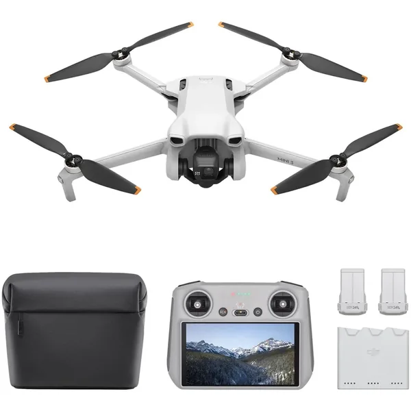 Drone DJI Mini 3 con control remoto DJI RC (Combo Fly More)