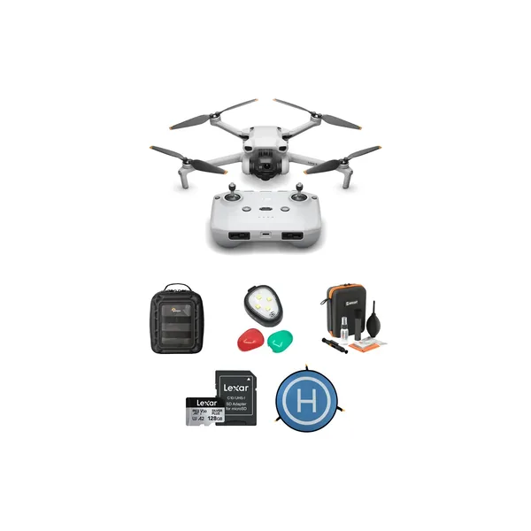 Drone DJI Mini 3 con RC-N1 y kit de estuche de viaje