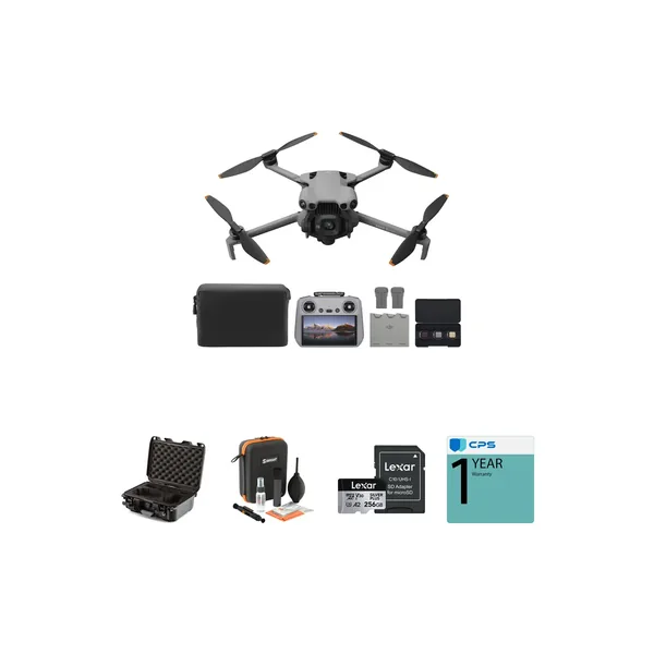 Drone DJI Mini 5 Pro con RC2 Fly More Combo y estuche/kit de memoria