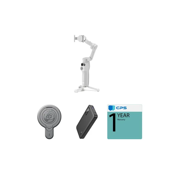 Kit de cardán para teléfono inteligente DJI Osmo Mobile 7 con soporte magnético y banco de energía