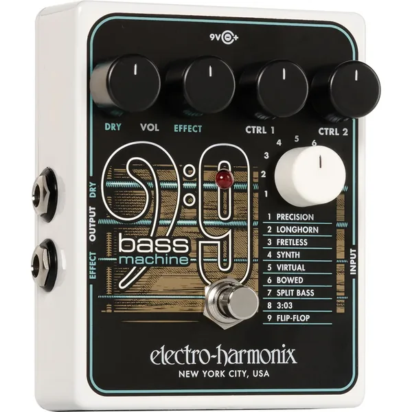 Pedal de máquina de bajo Electro-Harmonix BASS9 para guitarras eléctricas