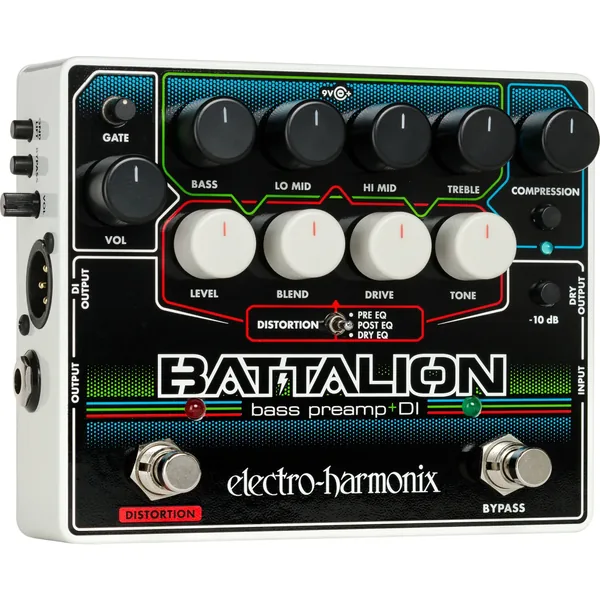 Preamplificador de bajo y pedal DI Electro-Harmonix Battalion