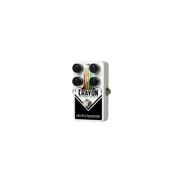 Pedal de overdrive de rango completo Electro-Harmonix Crayon 69 con controles de graves y agudos