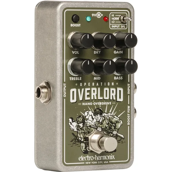 Pedal Electro-Harmonix Nano Operation Overlord Overdrive para guitarras eléctricas, bajos y teclados