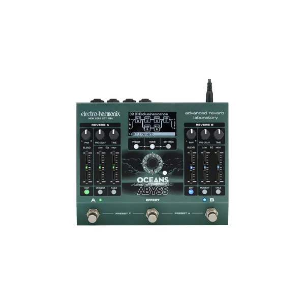 Pedal de laboratorio de reverberación avanzada Electro-Harmonix Oceans Abyss