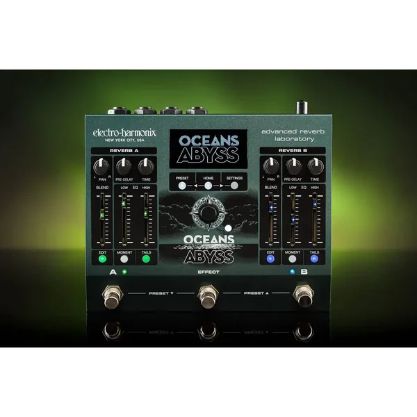 Pedal de laboratorio de reverberación avanzada Electro-Harmonix Oceans Abyss