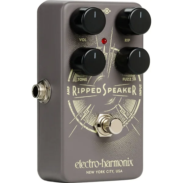 Pedal de distorsión Fuzz con altavoz rasgado Electro-Harmonix para guitarras eléctricas