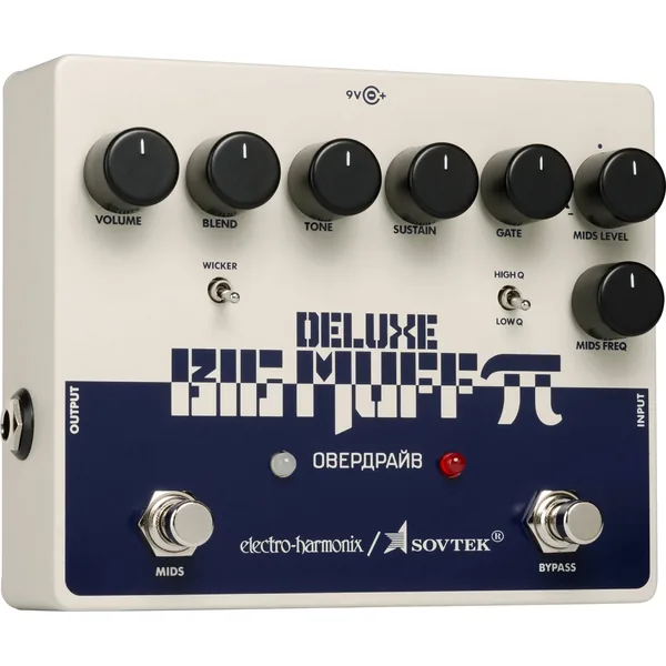 Pedal de distorsión Electro-Harmonix Sovtek Deluxe Big Muff Pi para guitarra eléctrica y bajo