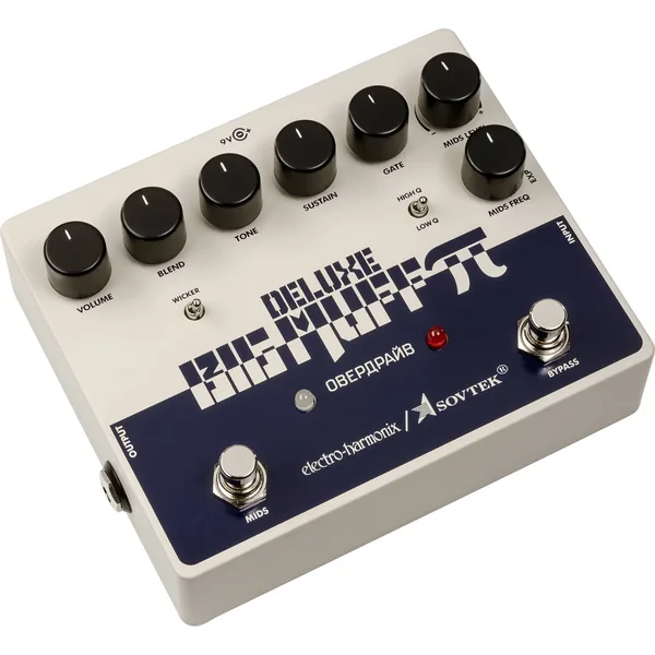 Pedal de distorsión Electro-Harmonix Sovtek Deluxe Big Muff Pi para guitarra eléctrica y bajo