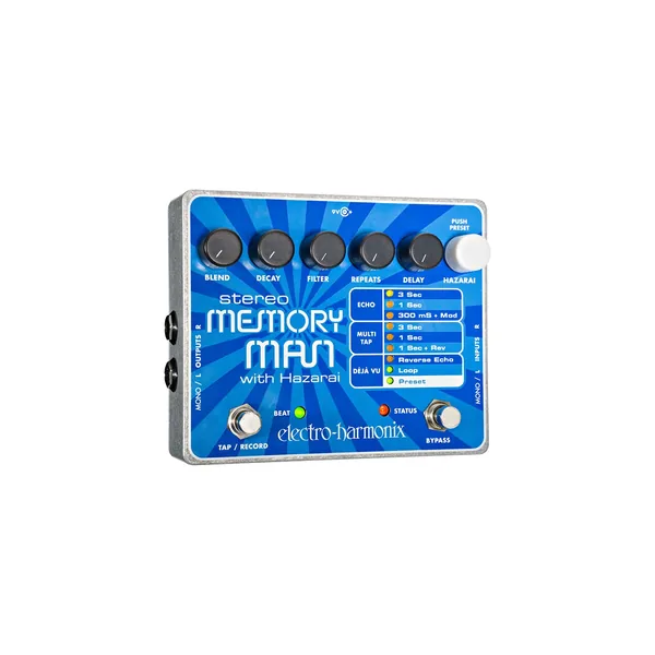 Electro-Harmonix Stereo Memory Man con pedal Hazarai