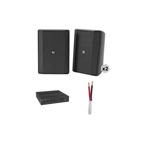 Kit de sistema de audio para montaje en superficie para exteriores Electro-Voice Dynacord (240 W)