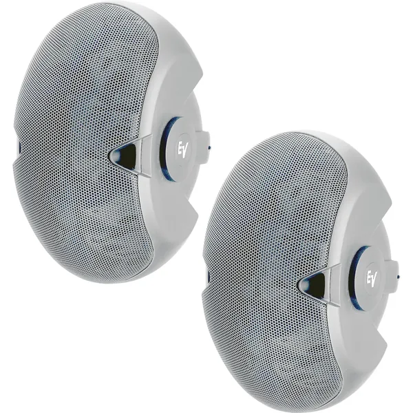 Electro-Voice EVID-4.2 Altavoz de instalación pasivo de 2 vías de 400 W con woofers duales de 4″ y tweeter de 1″ (par, blanco)