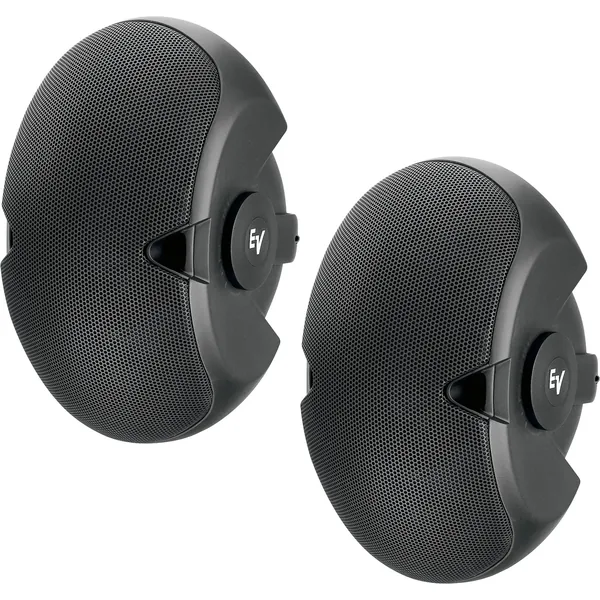 Electro-Voice EVID-4.2T Altavoz de instalación pasivo de 2 vías 400 W 70 V/100 V con woofers duales de 4″ y tweeter de 1″ (par, negro)