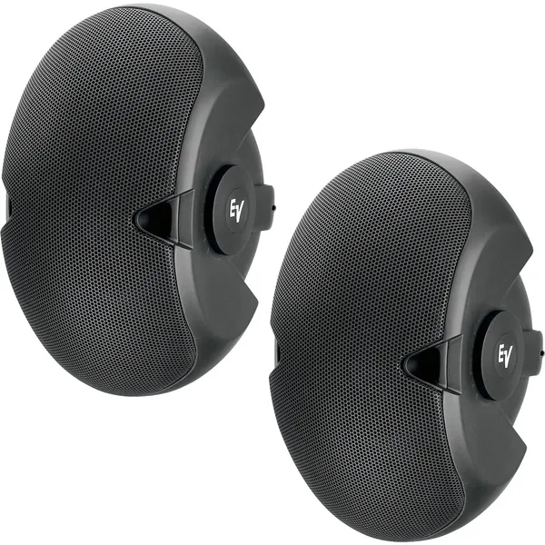 Electro-Voice EVID 6.2 Altavoz de instalación pasivo de 2 vías de 300 W con woofers duales de 6″ (par, negro)