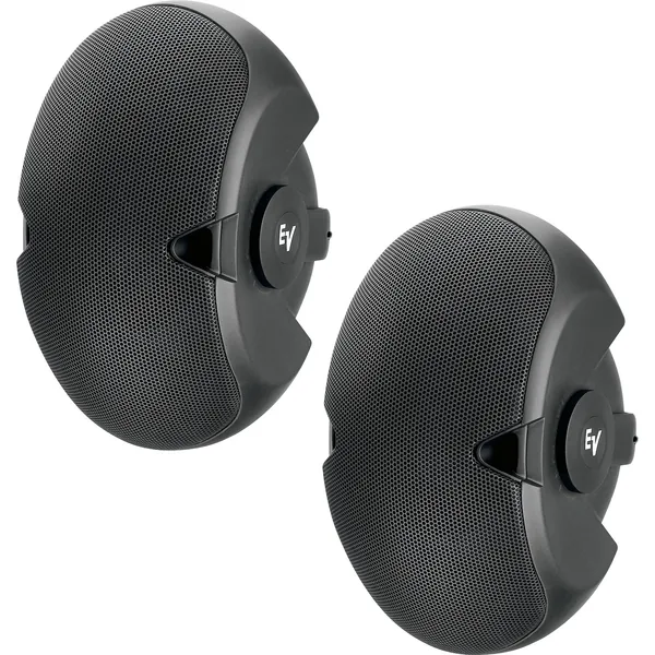 Electro-Voice EVID 6.2T Altavoz de instalación pasivo de 2 vías 300 W 70 V/100 V con woofers duales de 6″ (par, negro)